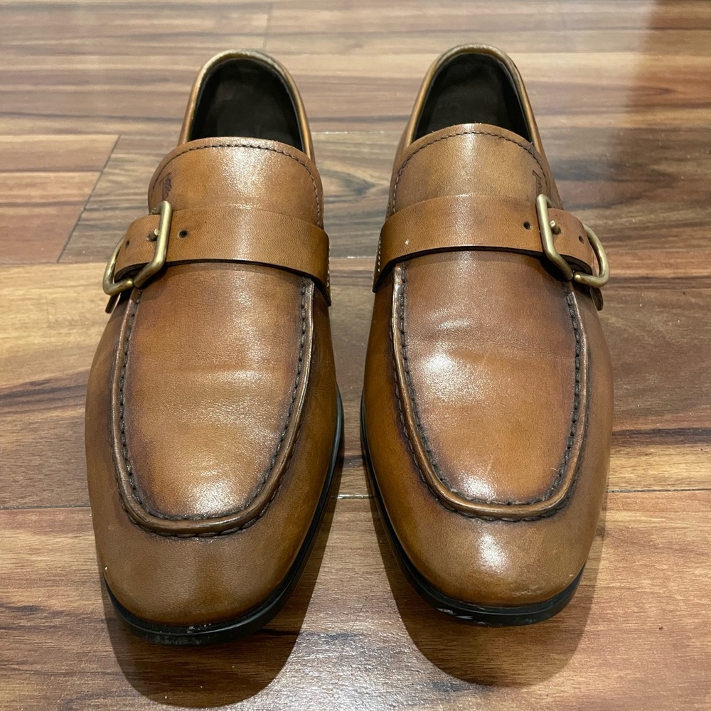 Tod’s buckle-detail square-toe loafers, Brown, Men, Size 6 UK (7 US)